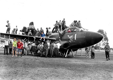 Korean War-era jet