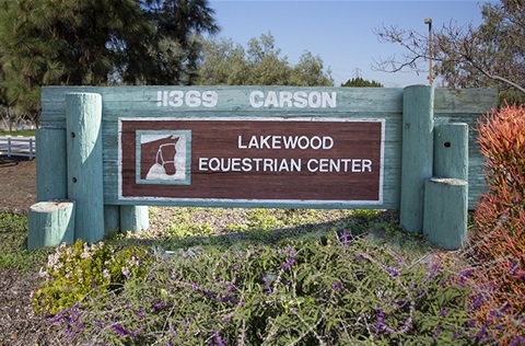 Equestrian Center sign